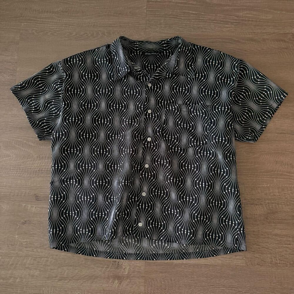 George Martin Men's Patterned Button Down Shirt